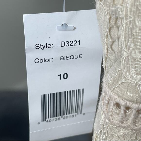 Alexia Admor Mother of Bride/Wedding Guest, Bisque Lace Overlay, Cocktails, 10 - Picture 10 of 11